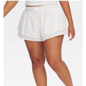 Women's Disco Hearts Wave Drawstrings Shorts Pink/teal- Roller Rabbit xTarget S